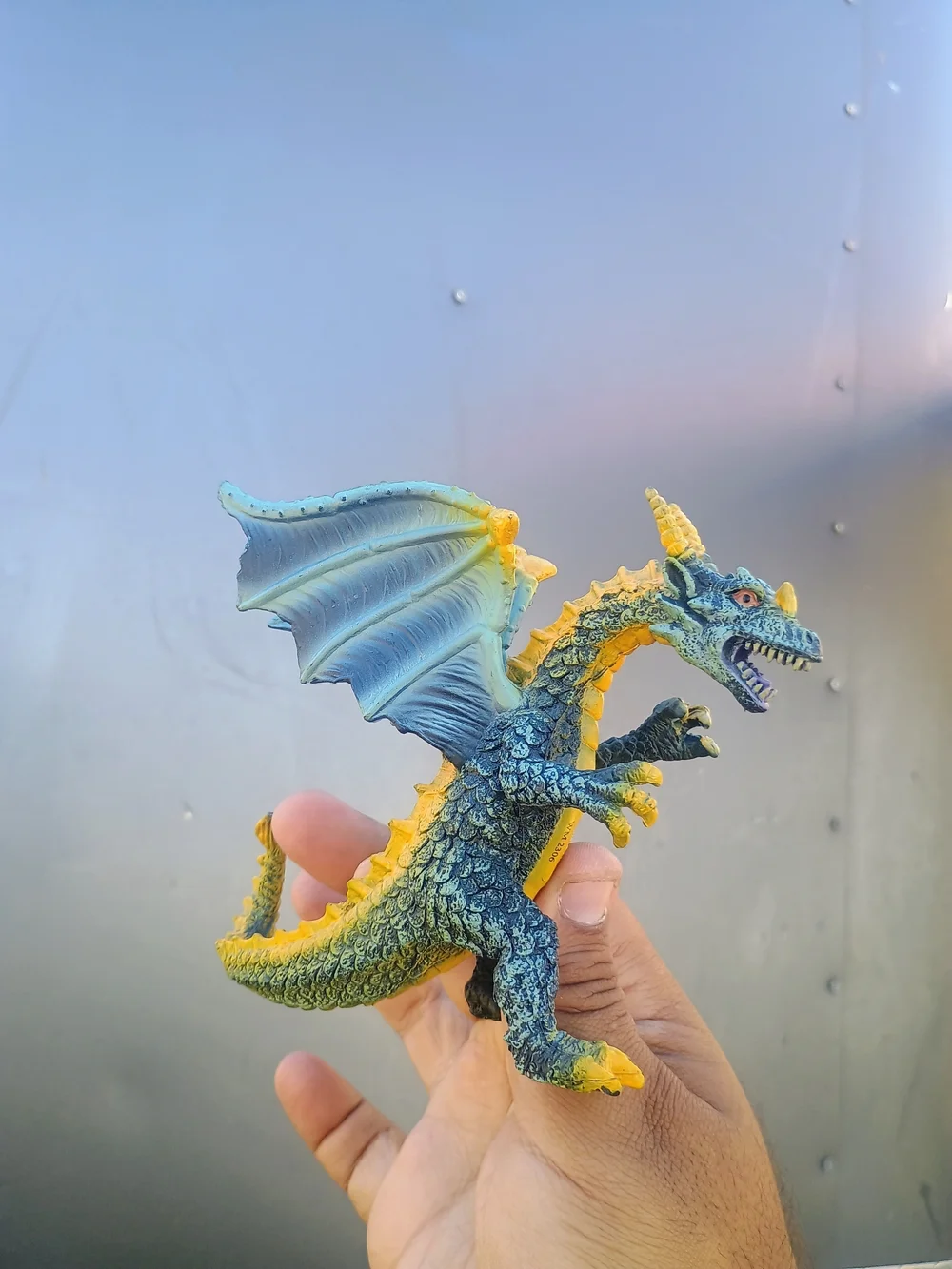 Dark Dragon 5” Figure Figurine 2007 Toy Major Trading Fantasy orange eye figure